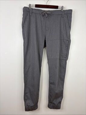 DU/ER No Sweat Joggers Mens 36 x 29 Gray N2X Slim Fit Taper Pants Stretch Travel
